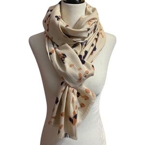 Evernew Light Pink and Brown Scarf